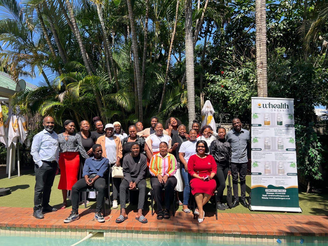 Interns working together